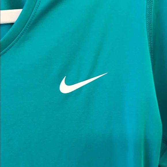 Nike Women's Teal Short Sleeve Tee Dri-Fit Size X-LARGE - Picture 3 of 6